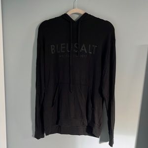 Bluesalt Black Unisex Logo Hoodie Size 1